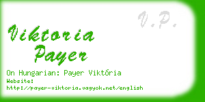 viktoria payer business card