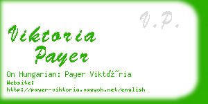 viktoria payer business card